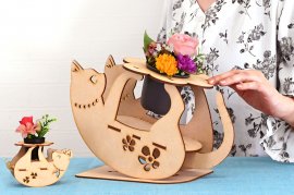 新感覚癒しの造花スタンド「ゆらりん」 新感覚癒しの造花スタンド「ゆらりん」