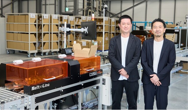 月間35万件を出荷する角川流通倉庫が、弊社『メール便箱自動梱包システム「MELT-Line（メルトライン）」』を導入し、1時間1000個のポストインサイズ梱包を実現