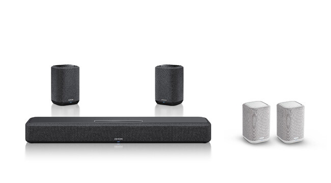 [Denon新製品] 4.0chリアル サラウンドセット「Denon Home Sound Bar 550 Surround Set」、ステレオペアセット「Denon Home 150 NV ST」