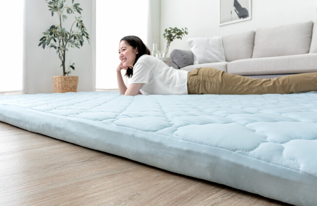 大人気“極厚カバーリングラグ”に夏用冷感タイプ登場！夏は『ひんやり』 冬は『ふわもこ』 二刀流で年中快適に