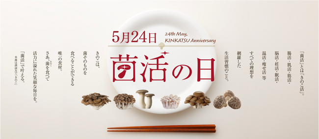 ～今後求められる「○活」を検証した結果、鍵を握るのは「菌活」だった！～　5月24日は菌活の日！様々な美容・健康習慣を網羅する理想の「○活習慣」こそが「菌活」
