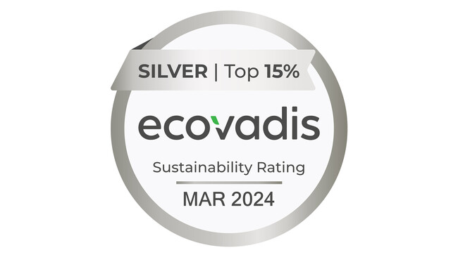 EcoVadis社のサステナビリティ審査で「シルバー」評価を取得しました
