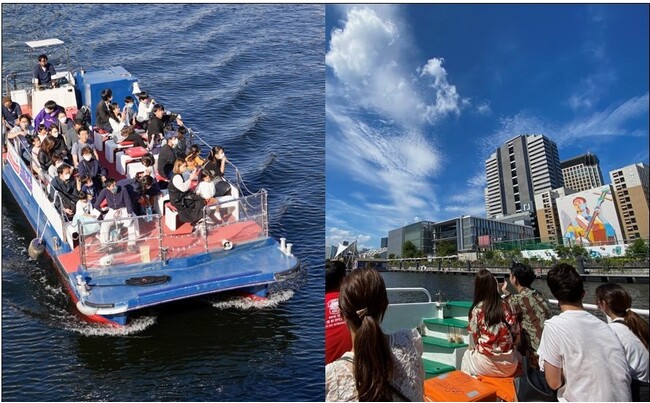 【産学連携・観光DXのチャレンジ企画】跡見学園女子大学×パナソニックグループ×天王洲・キャナルサイド活性化協会大学生のツアーガイドとパナソニックの先進技術を融合したアートクルーズを実施