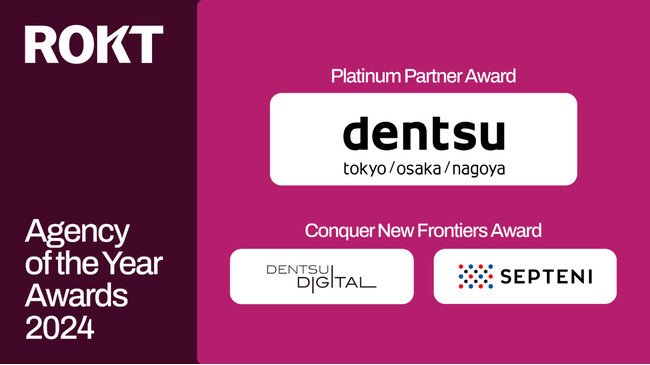 電通デジタル、「Rokt Agency of the Year Awards 2024」にて 「Conquer New Frontiers Award（革新プロジェクト賞）」を受賞
