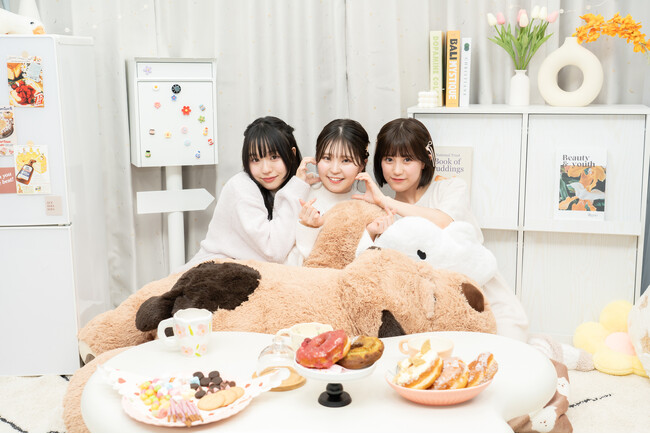 新人声優3人がパジャマ姿でまったりタイムを過ごすバラエティ番組『春日さくら・伊駒ゆりえ・橘 杏咲 のパジャマナイト』が5月31日（金）に配信スタート！