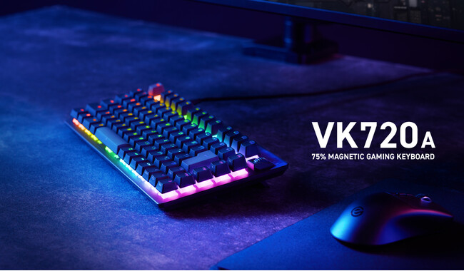 プロゲーマーの意見を反映！競技シーンに強いハイクラス・ゲーミングデバイス『ELECOM GAMING V custom』より、ラピッドトリガー対応　75%サイズのゲーミングキーボードを発売