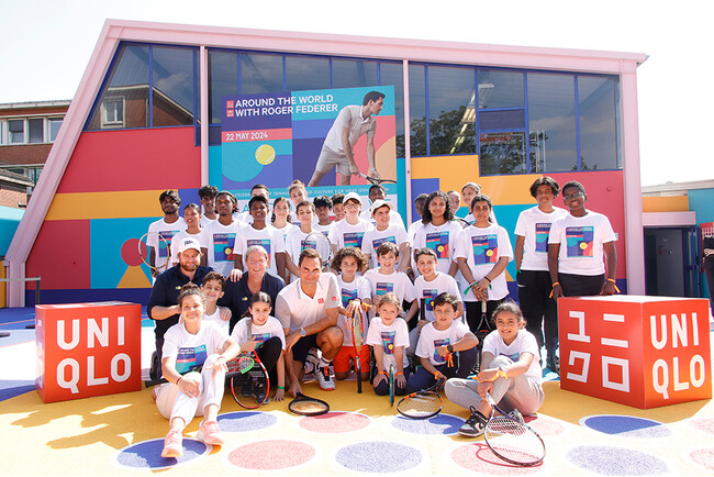 ロジャー・フェデラー氏との次世代育成プロジェクト Around the World with Roger Federerをフランスで初開催