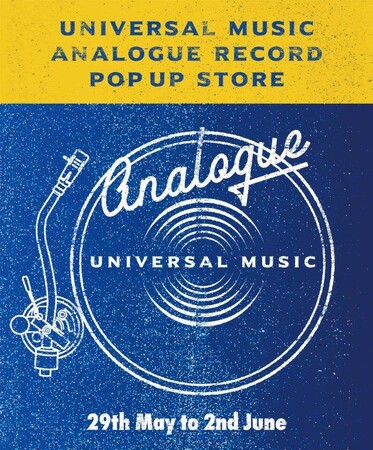 アナログレコードに特化したポップアップストア「UNIVERSAL MUSIC ANALOGUE RECORD」　5月29日（水）～6月2日（日）東京・原宿にて開催！