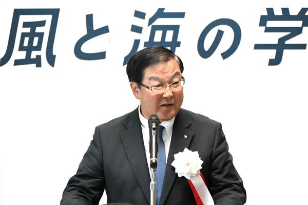 洋上風力発電の訓練センター「風と海の学校　あきた」開所式を実施