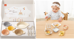 赤ちゃん用食器セットの入手の約半数は出産祝い(※1)実用的でおしゃれな「ギフト向け食器セット」2024年6月下旬 新発売