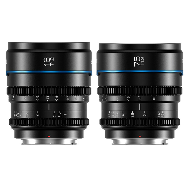 【新製品発表】SIRUI Night Walker T1.2 S35 シネレンズセット 16mm, 75mm 大口径マニュアルフォーカスレンズ