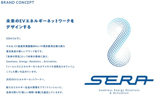 ＥＶ急速充電器を『ＳＥＲＡ（セラ）』シリーズとして展開