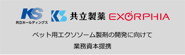 エクソソーム医薬のEXORPHIA(エクソーフィア)と共立HDおよび共立製薬 ペット用エクソソーム製剤の共同開発へ