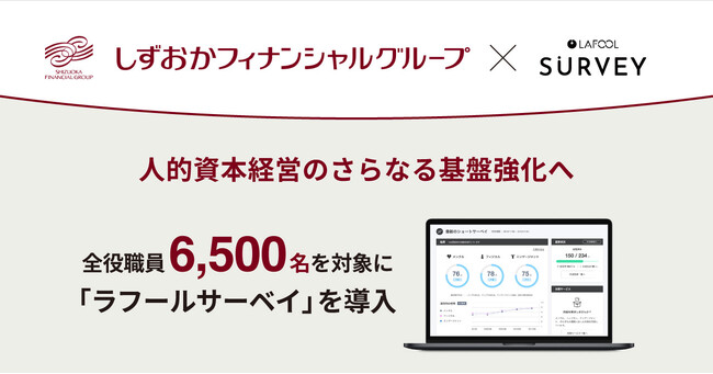 しずおかフィナンシャルグループ、全役職員6,500名を対象に組織改善ツール「ラフールサーベイ」を採用