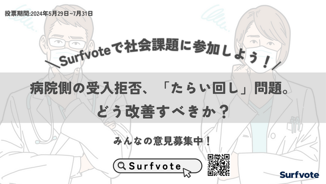 【意見募集】病院側の受入拒否、「たらい回し」問題、どう解決できるのか？
