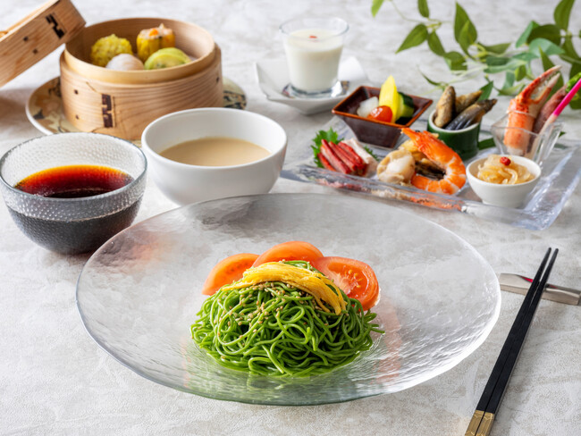 夏だけのご馳走「特選海鮮盛り 冷やし翡翠麺」6月1日より夏季限定で登場