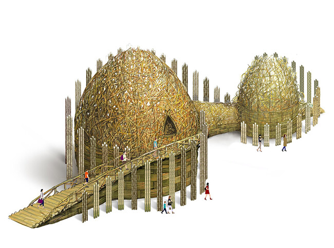 “パンダバンブーアートプロジェクト２０２４”竹アートの世界的芸術家 ワン・ウェンチー 氏とのアートプロジェクト　パンダが食べる“竹５，０００本を使った巨大アート”２０２４年１０月完成に向けて始動