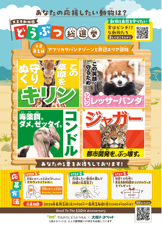 大阪トヨペットが環境活動の取り組みとして、天王寺動物園開園110周年に向けた『Road to 110th』イベントを共同開催！