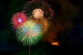 箱根大文字焼　ホテルからの景色