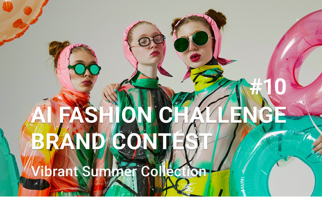鮮やかな夏の色彩で梅雨の憂鬱を吹き飛ばす！コンテスト「AI FASHION CHALLENGE #10 - Vibrant Summer Collection -」が本日より開催