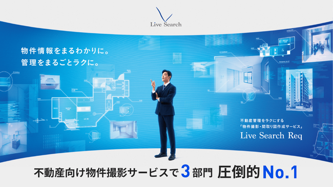 【株式会社Live Search】大宮を中心に不動産管理を行う三光ソフラン株式会社へ物件撮影代行・間取り図作成クラウドサービス「Req」（レック）を提供スタート。