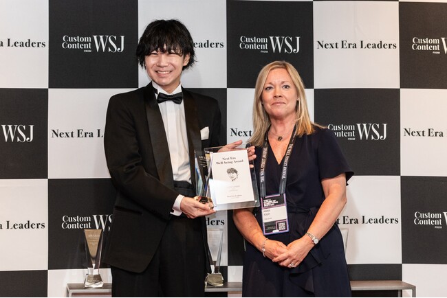 スイミー株式会社、代表伊澤がニューヨークにて開催されたWSJ主催の式典にて、『Next Era Well-Being AWARD』を受賞しました。