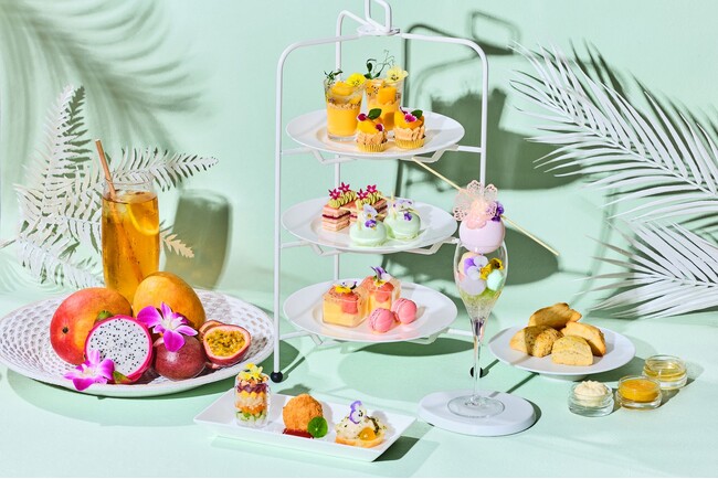 【名古屋・星ヶ丘】“ライチ・マンゴー・スイカ”などサマーフルーツを存分に楽しむ 『PASTEL SUMMER アフタヌーンティー～TROPICAL FRUITS～』販売