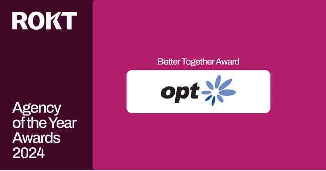 オプト、「Rokt Agency of the Year Awards 2024」において、Better Together Award（協業活動賞）を受賞