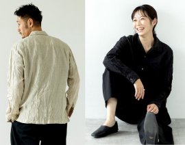 プリーツの美しさがずっと続く、リネンとリンクル プリーツの美しさがずっと続く、リネンとリンクル
