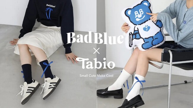 韓国のファッションブランドBadBlueとタビオのコラボソックスが登場。対象店舗限定で、2024年６月７日（金）から展開