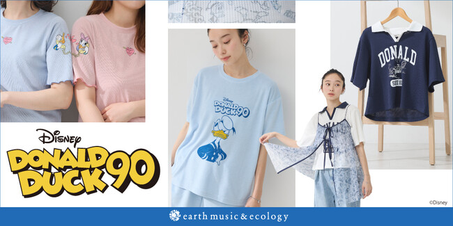 【earth music&ecology】Disney Collectionより周年を記念した人気キャラクターが登場・「ドナルドダック」が主役のポップなサマーアイテムを6月7日(金)に発売