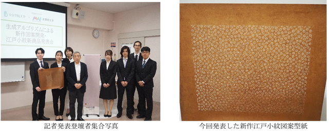 【文京学院大学経営学部川越ゼミ×武蔵野大学データサイエンス学部　共同研究】【第１弾発表】 日本初生成アルゴリズムによる江戸小紋新作 「スイーツ尽くし小紋」誕生までの過程と今後の研究展望