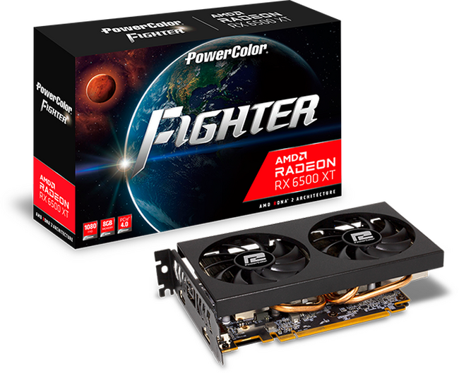 PowerColorから、セミファンレス対応デュアルファン Radeon RX 6500 XT 搭載グラフィックボード『AXRX 6500XT 8GBD6-DH/OC』発売
