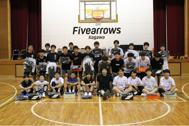 【香川ファイブアローズ】「KJつながる３ポイント」企画 プレゼント実施のご報告