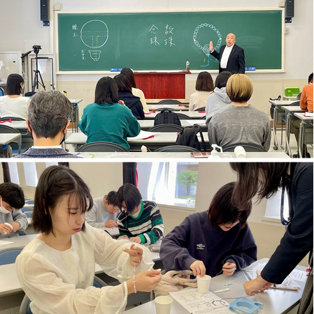 大谷大学初！学生がアメリカの小学生に英語で日本文化「念珠づくり」を伝授『Otani University Smile Station～日本の文化を伝えよう～』2024年6月10日(月)開催