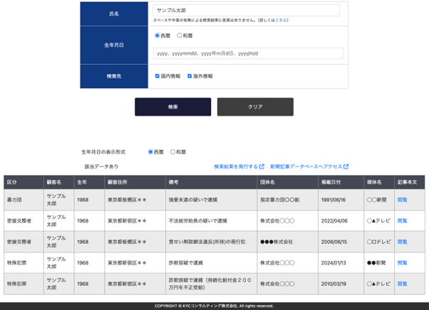 反社チェックツール「RiskAnalyze」、リスク情報の本文確認と自動記事探索の新機能をリリース