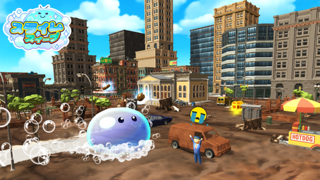 ハイパーカジュアルゲーム『スライムスィープ：おそうじマスター』サービス開始！スライムを操作して汚れた街をピカピカに掃除しよう！