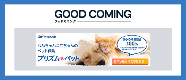 SBIプリズム少短のペット生活総合補償保険「プリズムペット」取り扱いを開始しました | 保険の相談サービス「グッドカミング」