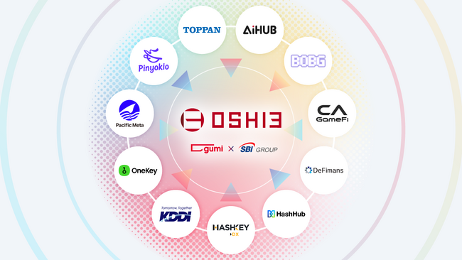 「推し活×web3」で新たな市場の創造へ。gumiが推進する『OSHI3』プロジェクトで、アライアンスパートナー全11社を発表。