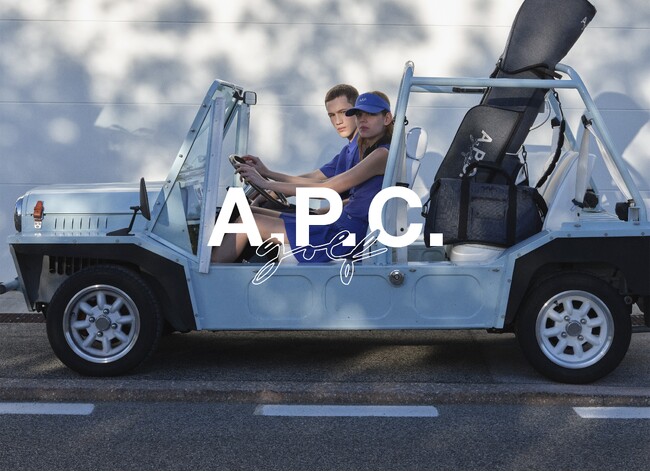 ＜A.P.C. GOLF＞24春夏おすすめのゴルフウェア。フィールドライフ、日常使いどちらでも楽しめるニットベストやポロシャツ、キャップなど