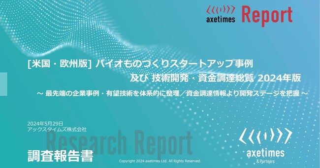 米国・欧州のバイオものづくりスタートアップ86事例を調査