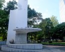 集合場所の「こども平和塔」 集合場所の「こども平和塔」