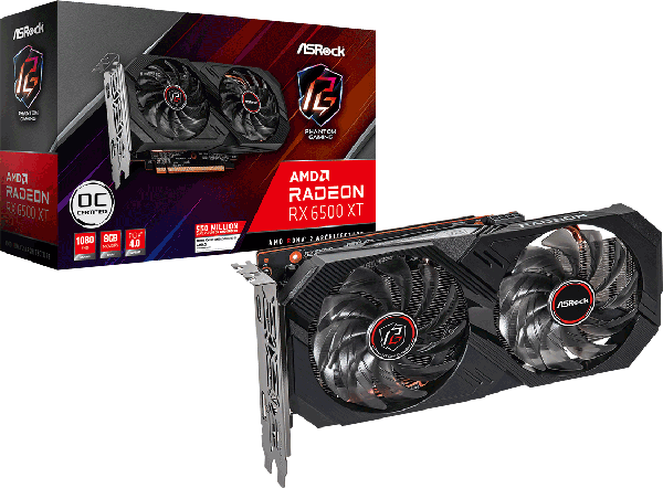 ASRockから、Radeon RX 6500 XT デュアルファン搭載 グラフィックボード『RX6500XT PG 8GO』発売