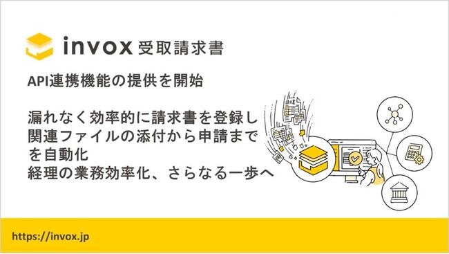 「invox受取請求書」がAPI連携による請求書登録やワークフロー申請に対応