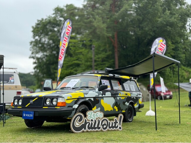 ボルボ240の「車中泊×防災」カスタムデモカーがアウトドアイベントで初お披露目！