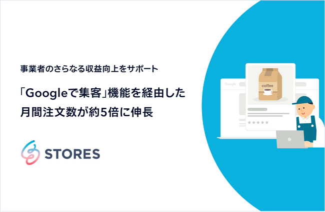 STORES ネットショップ、事業者の収益向上をサポートする「Google で集客」機能を経由した月間注文数が約5倍に伸長！