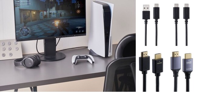 PS5(TM)のプレイをさらに快適に！本体付属品ケーブルよりも長尺のHDMI(R)ケーブルやUSBケーブル、4種類のケーブルを新発売