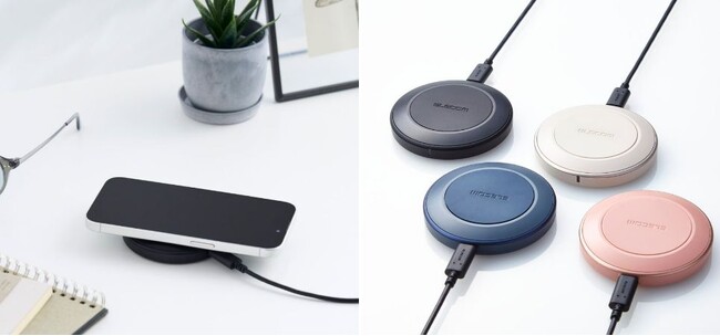 充電コードの抜き差し不要でコネクターも傷めない！スマートフォンを置くだけで簡単に充電ができるQi規格対応のワイヤレス充電器を新発売