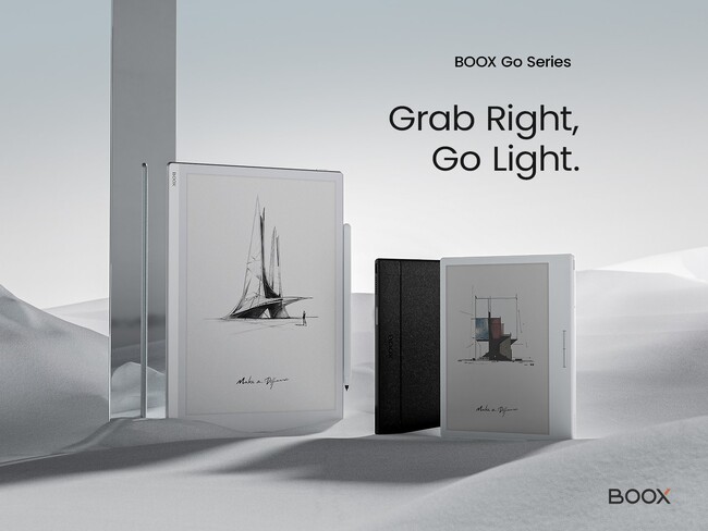 カラー電子ペーパーAndroidタブレット「BOOX Go Color 7」２機種と超薄型モノクロ電子ペーパータブレット「BOOX Go 10.3」発売のお知らせ