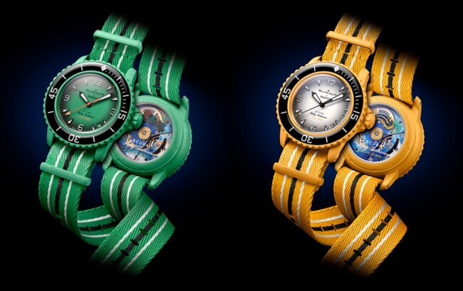 Blancpain X Swatch コラボレーションのアイコンウォッチに新たなカラーバリエーションのNATOストラップが登場！